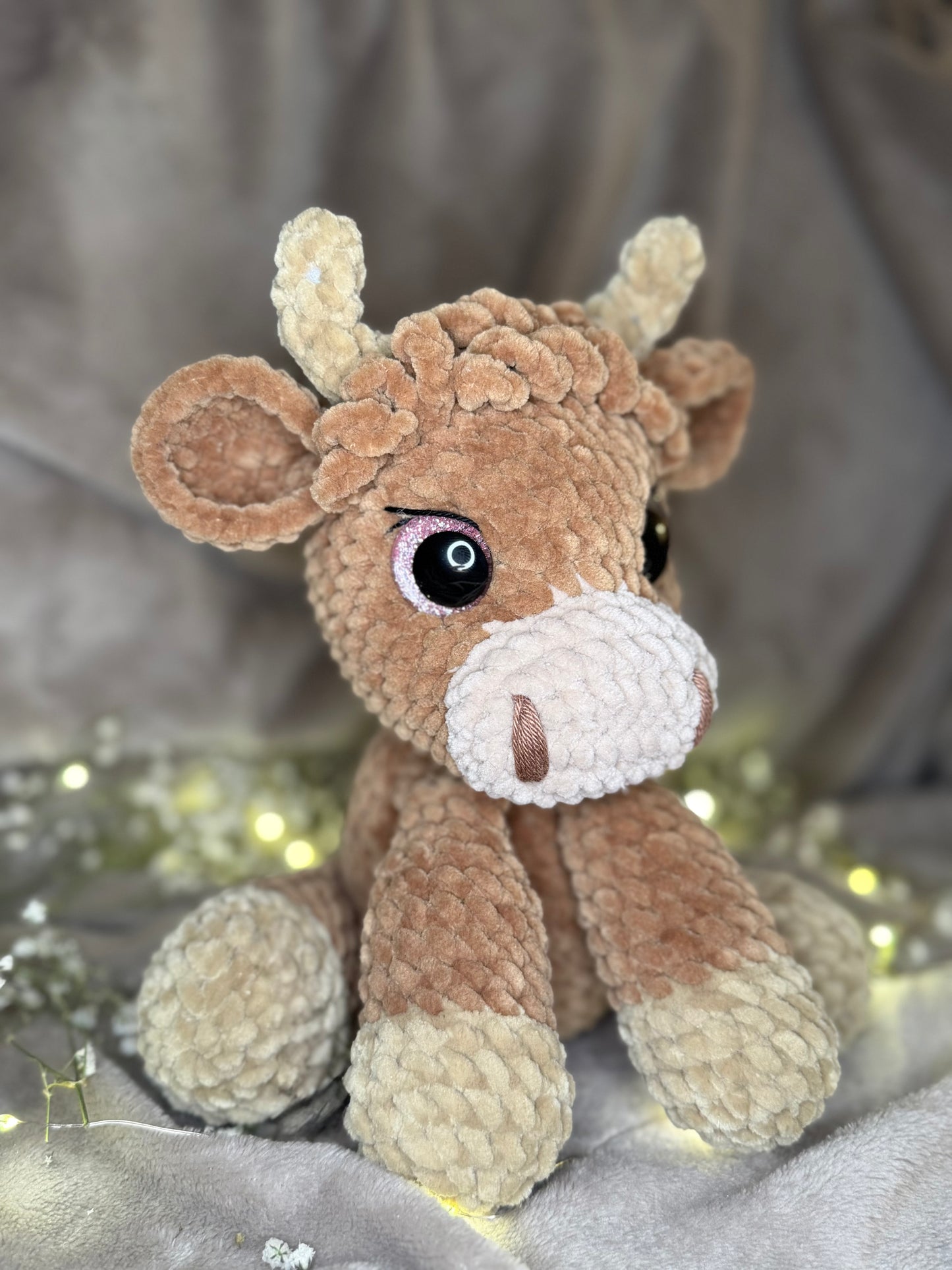 Hyke die sitzende Highland-Cow